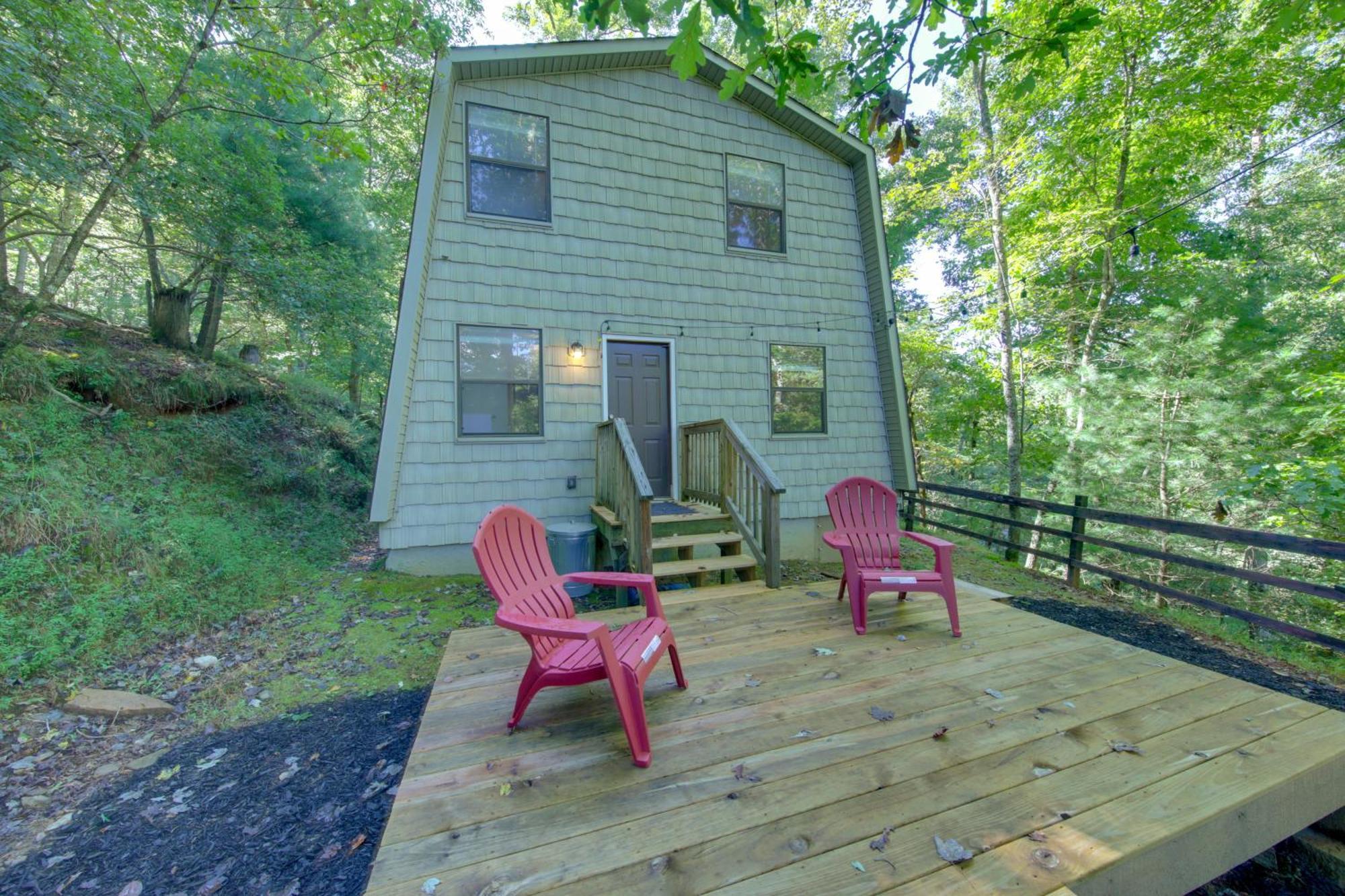 Pet-Friendly Ellijay Cabin In The Woods On 1 Acre! Villa Exterior foto