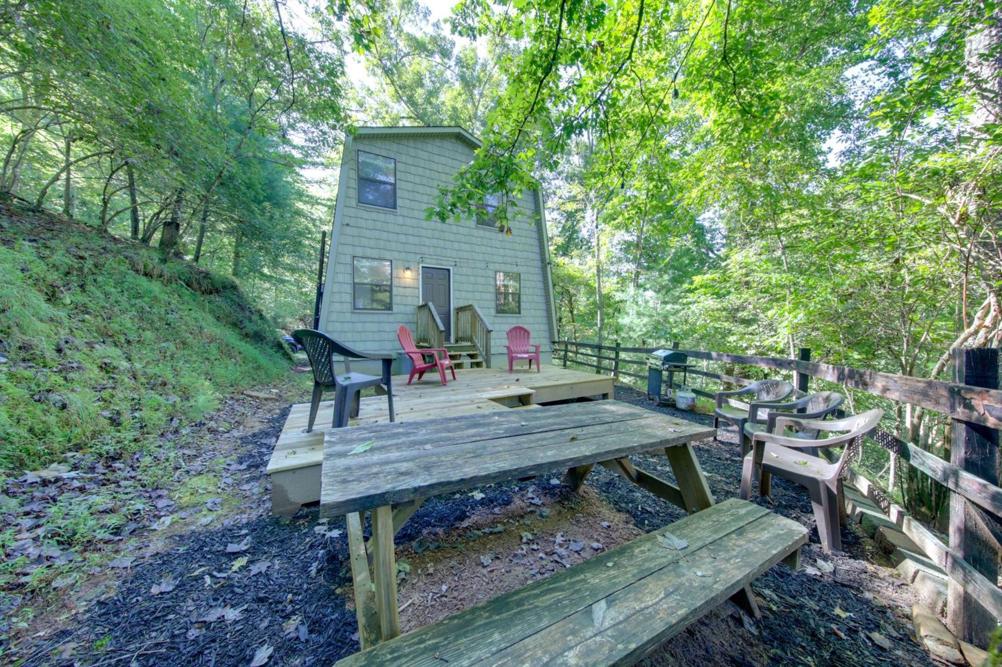 Pet-Friendly Ellijay Cabin In The Woods On 1 Acre! Villa Exterior foto